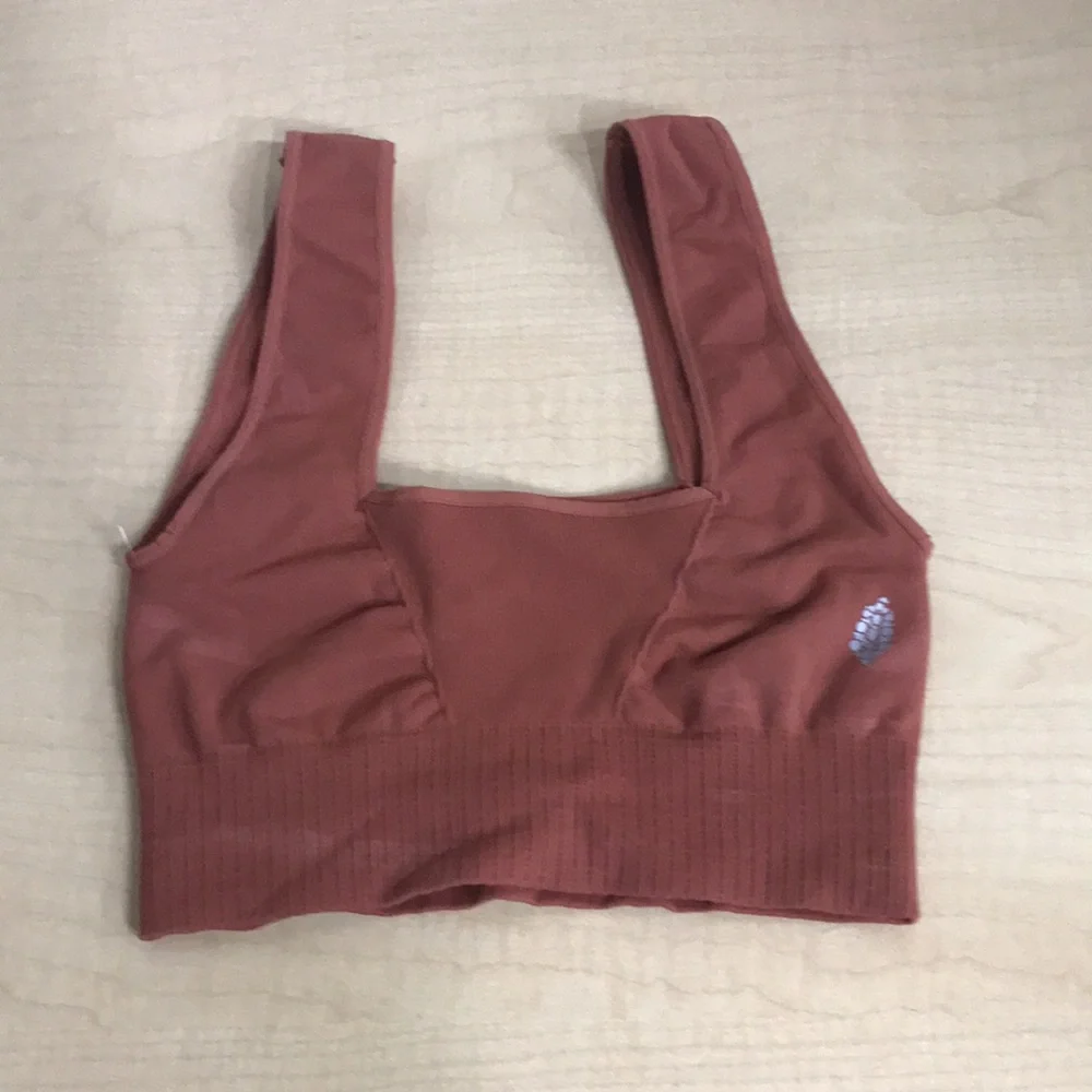 NWOT Free People Square Neck Good Karma Bra